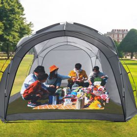 Easy Beach Tent 12 X 12ft Pop Up Canopy UPF50+ Tent with Side Wall, Ground Pegs, and Stability Poles, Sun Shelter Rainproof