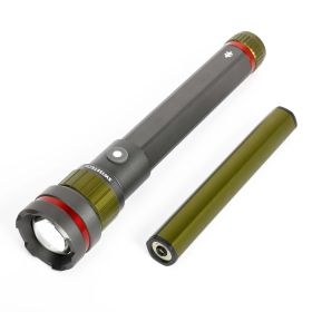 Swiss Tech Erleuchten 3000 Lumen LED Flashlight, IP67 Waterproof, Drop Resistant, Rechargeable Flashlight with Emergency Power Bank