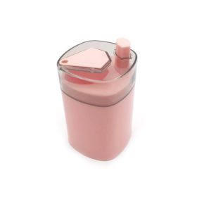 Semi-Automatic Pop up Toothpick Holder Dispenser (Color: Pink)