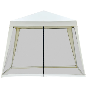 Patio Gazebo Sun Shade Screen Shelter Waterproof Tent (Color: beige, size: 3 x 3 M)