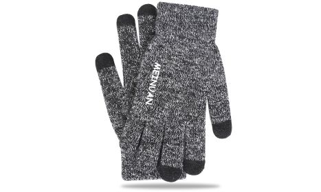 2022 Newest Winter Ski Camping Screen Touch Warm Gloves Outdoor Sport (Color: grey)